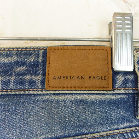 American Eagle AE Next Level Super High-Waisted Flare Jean Women 6 Short Utility - Picture 12 of 16